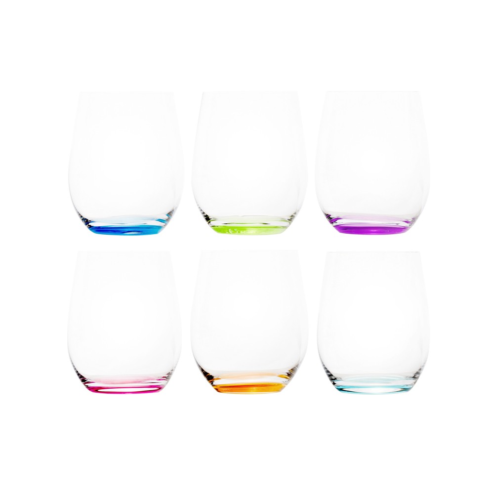 RIEDEL - Set di 6 Bicchieri da Acqua Colorati
